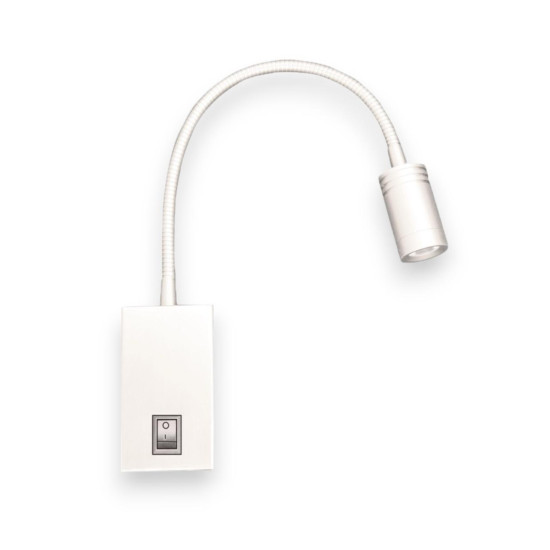 Arandela Direcional Parede Flexivel 3W 2700K Branco Quente Arandela Direcional Parede Flexivel 3W 2700K Branco Quente