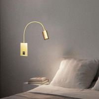 Arandela Direcional Parede Flexivel 3W 2700K Branco Quente Arandela Direcional Parede Flexivel 3W 2700K Branco Quente
