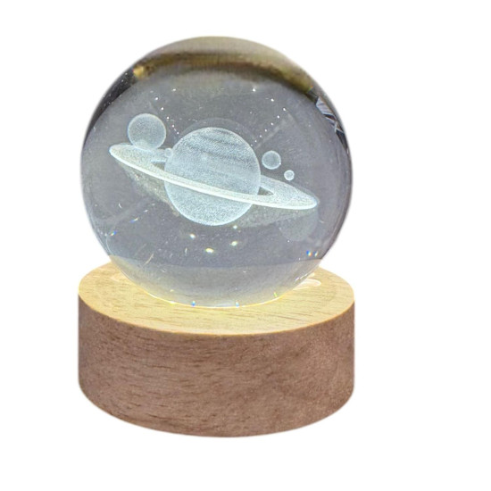 Luminaria De Mesa 3D Led Bolinha Saturno Luminaria De Mesa 3D Led Bolinha Saturno