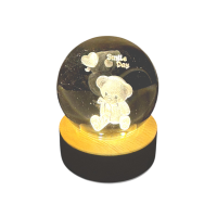 Luminaria De Mesa 3D Led Bolinha Ursinho Luminaria De Mesa 3D Led Bolinha Ursinho