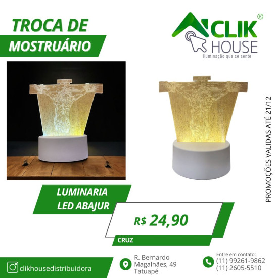 Luminaria De Mesa Abajur Led Jesus 3 Cores Luminaria De Mesa Abajur Led Jesus 3 Cores