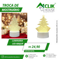 Luminaria De Mesa Abajur Led Arvore De Natal 3 Cores Luminaria De Mesa Abajur Led Arvore De Natal 3 Cores