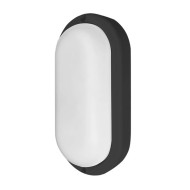 ARANDELA TARTARUGA LED PRETA 15W  3000K BRANCO QUENTE