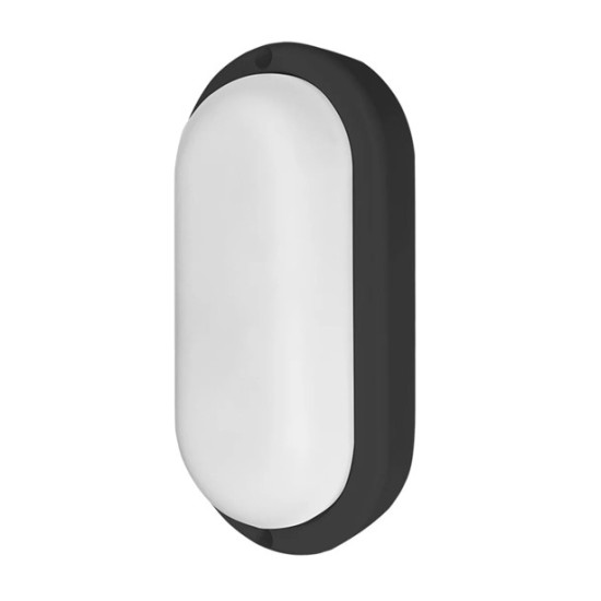 ARANDELA TARTARUGA LED PRETA 15W  6500K BRANCO FRIO