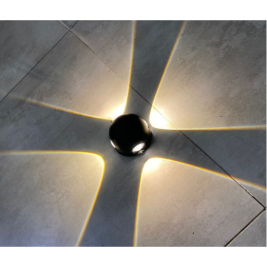 ARANDELA EXTERNA LED 4 FACHOS FIXOS