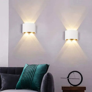 ARANDELA FRISADA 4 PONTOS BRANCO 4W 3000K BRANCO QUENTE
