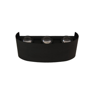 ARANDELA FRISADA 6 PONTOS PRETO 6W RGB
