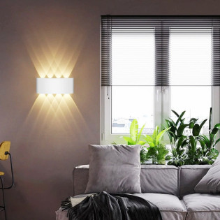 ARANDELA FRISADA 8 PONTOS BRANCO 3000k BRANCO QUENTE 8W