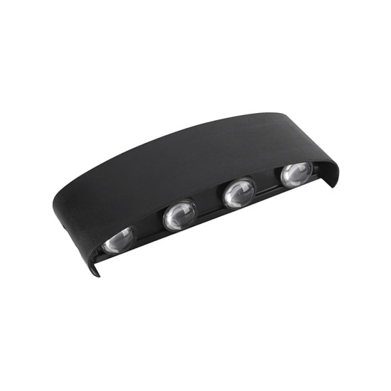ARANDELA FRISADA 8 PONTOS PRETO 3000k BRANCO QUENTE 8W ARANDELA FRISADA 8 PONTOS PRETO 3000k BRANCO QUENTE 8W