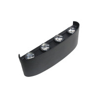 ARANDELA FRISADA 8 PONTOS PRETO 3000k BRANCO QUENTE 8W ARANDELA FRISADA 8 PONTOS PRETO 3000k BRANCO QUENTE 8W