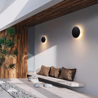 ARANDELA EXTERNA ECLIPSE PRETO 12W 3000K BRANCO QUENTE ARANDELA EXTERNA ECLIPSE PRETO 12W 3000K BRANCO QUENTE