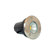 BALIZADOR DE PISO EXTERNO  3W 3000K BRANCO QUENTE 