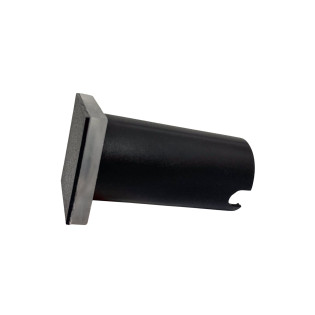 BALIZADOR DE PISO QUADRADO 3W PRETO 3000K BRANCO QUENTE