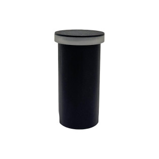 BALIZADOR DE PISO REDONDO 3W PRETO 3000K BRANCO QUENTE