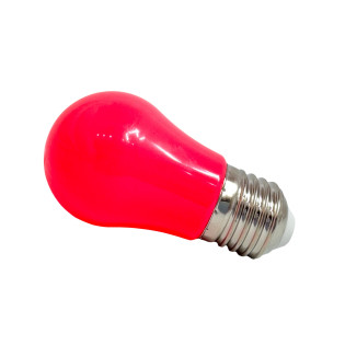 MINI BULBO BOLINHA LED 3W USO EXTERNO IP64 VERMELHA