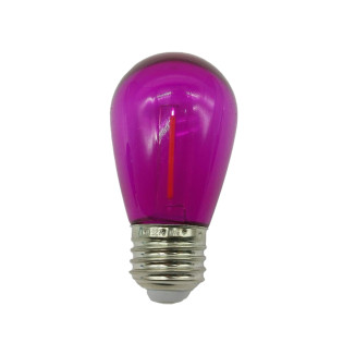 LAMPADA BOLINHA PARA VARAL - 1W USO EXTERNO IP65 ROSA 220V