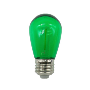 LAMPADA BOLINHA PARA VARAL - 1W USO EXTERNO IP65 VERDE 127V