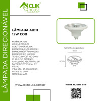 Lampada LED AR111 COB 12W Lampada LED AR111 COB 12W