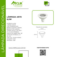 Lampada LED AR70 6.5W Lampada LED AR70 6.5W