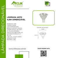 Lampada LED Dimerizavel AR70 4.8W Lampada LED Dimerizavel AR70 4.8W