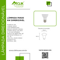 Lampada LED Dimerizavel PAR20 6W Lampada LED Dimerizavel PAR20 6W