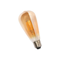 LAMPADA FILAMENTO LED ST64 BRANCO QUENTE 2300K 3.2W LAMPADA FILAMENTO LED ST64 BRANCO QUENTE 2300K 3.2W