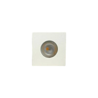 MINI SPOT MARCENARIA QUADRADO BRANCO 1W BRANCO QUENTE 3000K MINI SPOT MARCENARIA QUADRADO BRANCO 1W BRANCO QUENTE 3000K