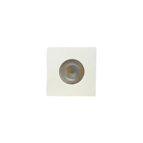 MINI SPOT MARCENARIA QUADRADO BRANCO 1W BRANCO QUENTE 3000K MINI SPOT MARCENARIA QUADRADO BRANCO 1W BRANCO QUENTE 3000K