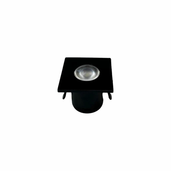 MINI SPOT MARCENARIA QUADRADO PRETO 1W BRANCO QUENTE 3000K MINI SPOT MARCENARIA QUADRADO PRETO 1W BRANCO QUENTE 3000K