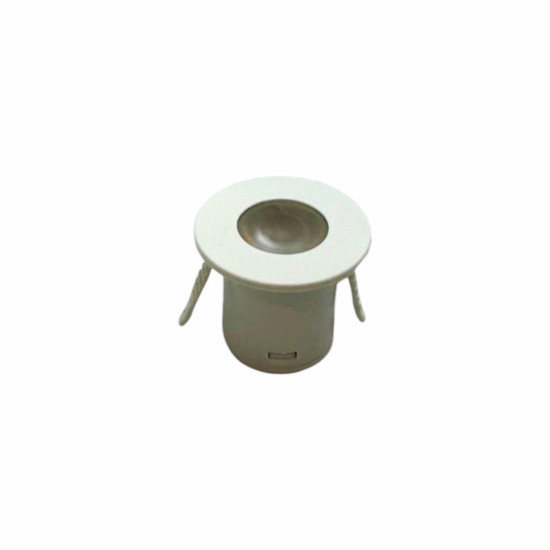 MINI SPOT REDONDO MARCENARIA BRANCO 1W BRANCO QUENTE 3000K MINI SPOT REDONDO MARCENARIA BRANCO 1W BRANCO QUENTE 3000K