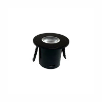 MINI SPOT REDONDO MARCENARIA PRETO 1W BRANCO QUENTE 3000K MINI SPOT REDONDO MARCENARIA PRETO 1W BRANCO QUENTE 3000K