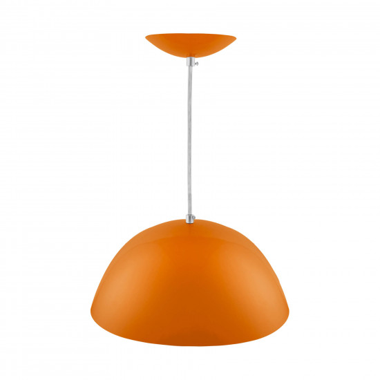Pendente Tóquio Laranja Grande Luminária de Teto Alumínio Pendente Tóquio Laranja Grande Luminária de Teto Alumínio