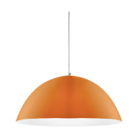 Pendente Tóquio Laranja Grande Luminária de Teto Alumínio Pendente Tóquio Laranja Grande Luminária de Teto Alumínio