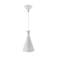 Luminária de teto pendente Trio Dixon Branco Alumínio Luminária de teto pendente Trio Dixon Branco Alumínio