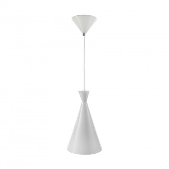 Luminária de teto pendente Trio Dixon Branco Alumínio Luminária de teto pendente Trio Dixon Branco Alumínio