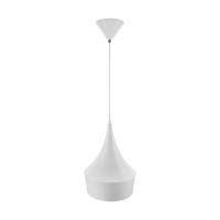 Luminária de teto pendente Trio Dixon Branco Alumínio Luminária de teto pendente Trio Dixon Branco Alumínio