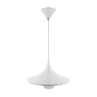 Luminária de teto pendente Trio Dixon Branco Alumínio Luminária de teto pendente Trio Dixon Branco Alumínio