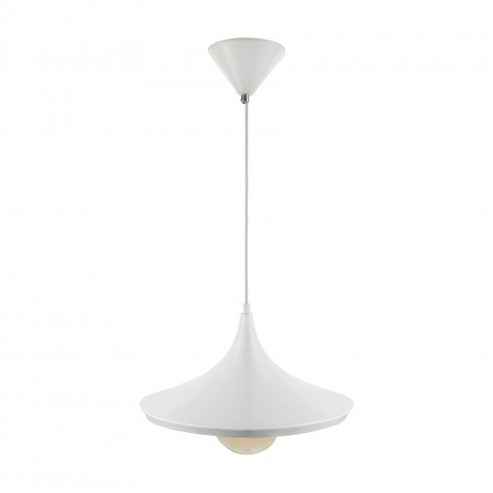Luminária de teto pendente Trio Dixon Branco Alumínio Luminária de teto pendente Trio Dixon Branco Alumínio