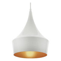 Luminária de teto pendente Liverpool Branco linha Alumínio Luminária de teto pendente Liverpool Branco linha Alumínio