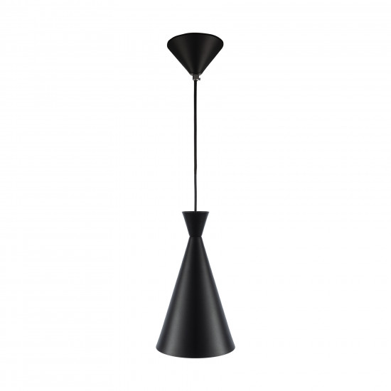 Luminária de teto pendente Trio Dixon Preto Alumínio Luminária de teto pendente Trio Dixon Preto Alumínio