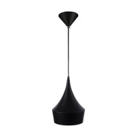 Luminária de teto pendente Trio Dixon Preto Alumínio Luminária de teto pendente Trio Dixon Preto Alumínio