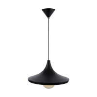 Luminária de teto pendente Trio Dixon Preto Alumínio Luminária de teto pendente Trio Dixon Preto Alumínio
