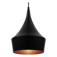 Luminária de teto pendente Liverpool Preto linha Alumínio Luminária de teto pendente Liverpool Preto linha Alumínio