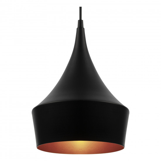 Luminária de teto pendente Liverpool Preto linha Alumínio Luminária de teto pendente Liverpool Preto linha Alumínio