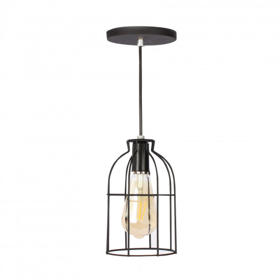 Luminária de teto pendente Atenas linha Aramado - com Lâmpada filamento de brinde Luminária de teto pendente Atenas linha Aramado - com Lâmpada filamento de brinde