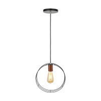 Luminária de teto pendente Geométrico Circular Aramado Luminária de teto pendente Geométrico Circular Aramado