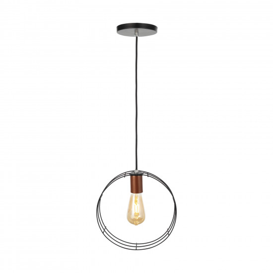 Luminária de teto pendente Geométrico Circular Aramado Luminária de teto pendente Geométrico Circular Aramado