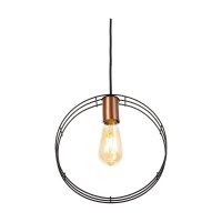 Luminária de teto pendente Geométrico Circular Aramado Luminária de teto pendente Geométrico Circular Aramado