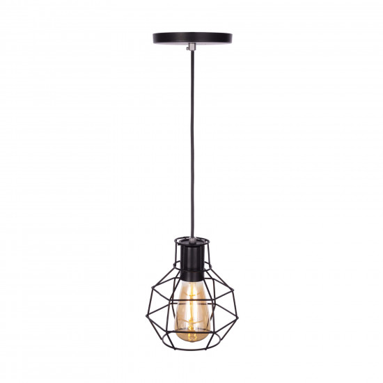 Luminária de teto pendente Ohio linha Aramado - com Lâmpada filamento de brinde Luminária de teto pendente Ohio linha Aramado - com Lâmpada filamento de brinde
