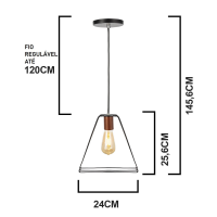 Luminária de teto Pendente Geométrico Triangular Aramado Luminária de teto Pendente Geométrico Triangular Aramado